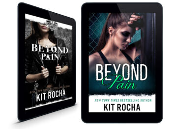 Beyond Pain ebook covers on tablets.