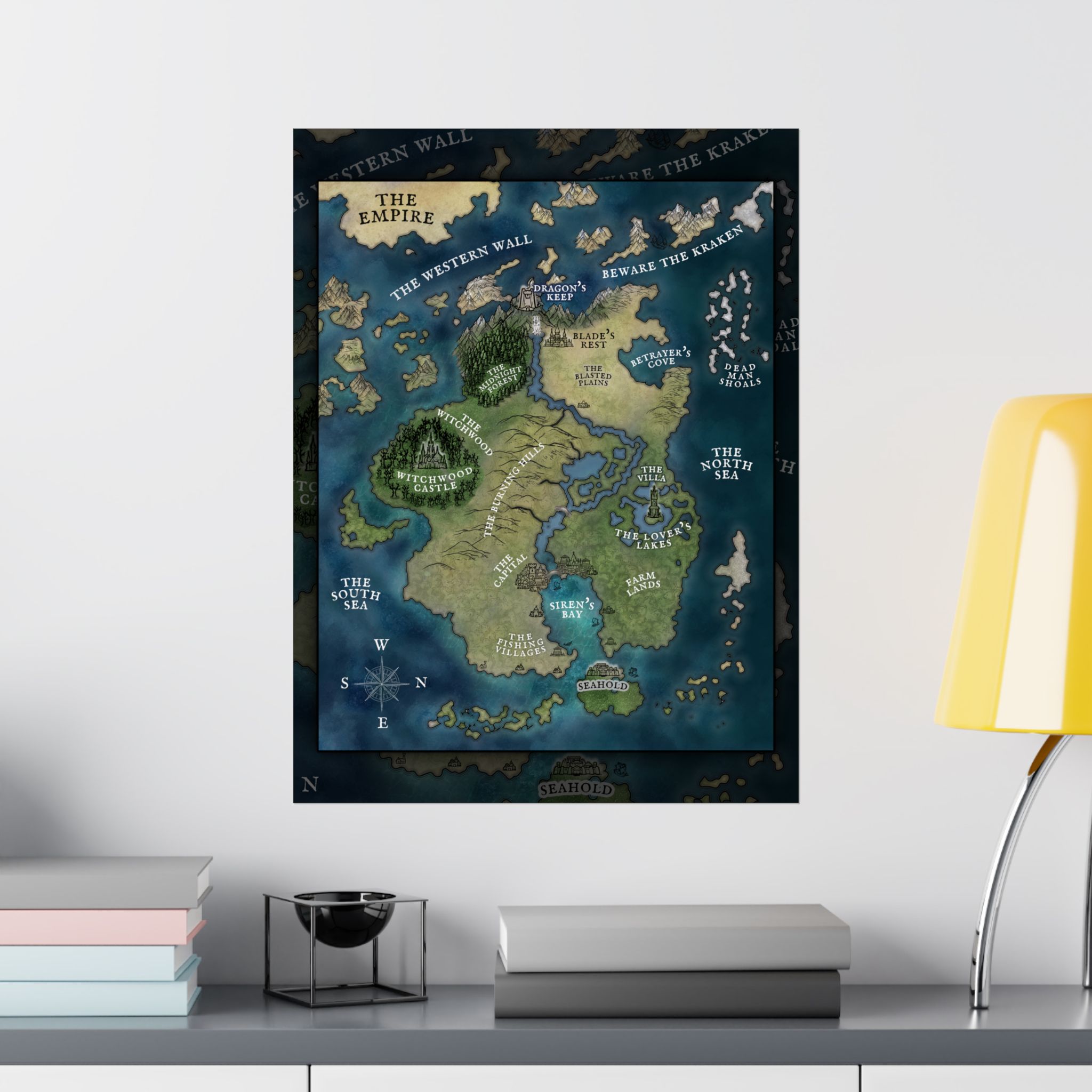 Sheltered Lands Map (Poster) - Image 5