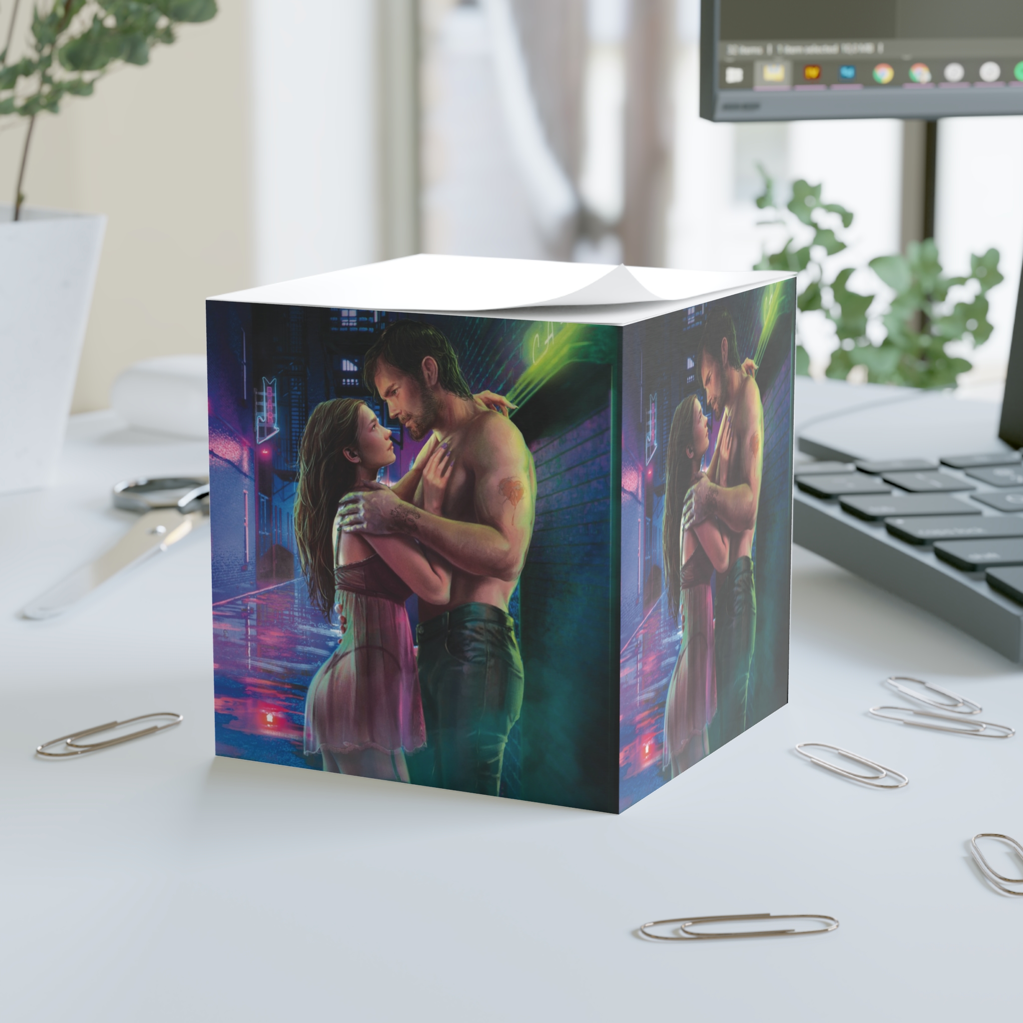 Sticky Note Cube: Beyond Shame 10th Anniversary Art