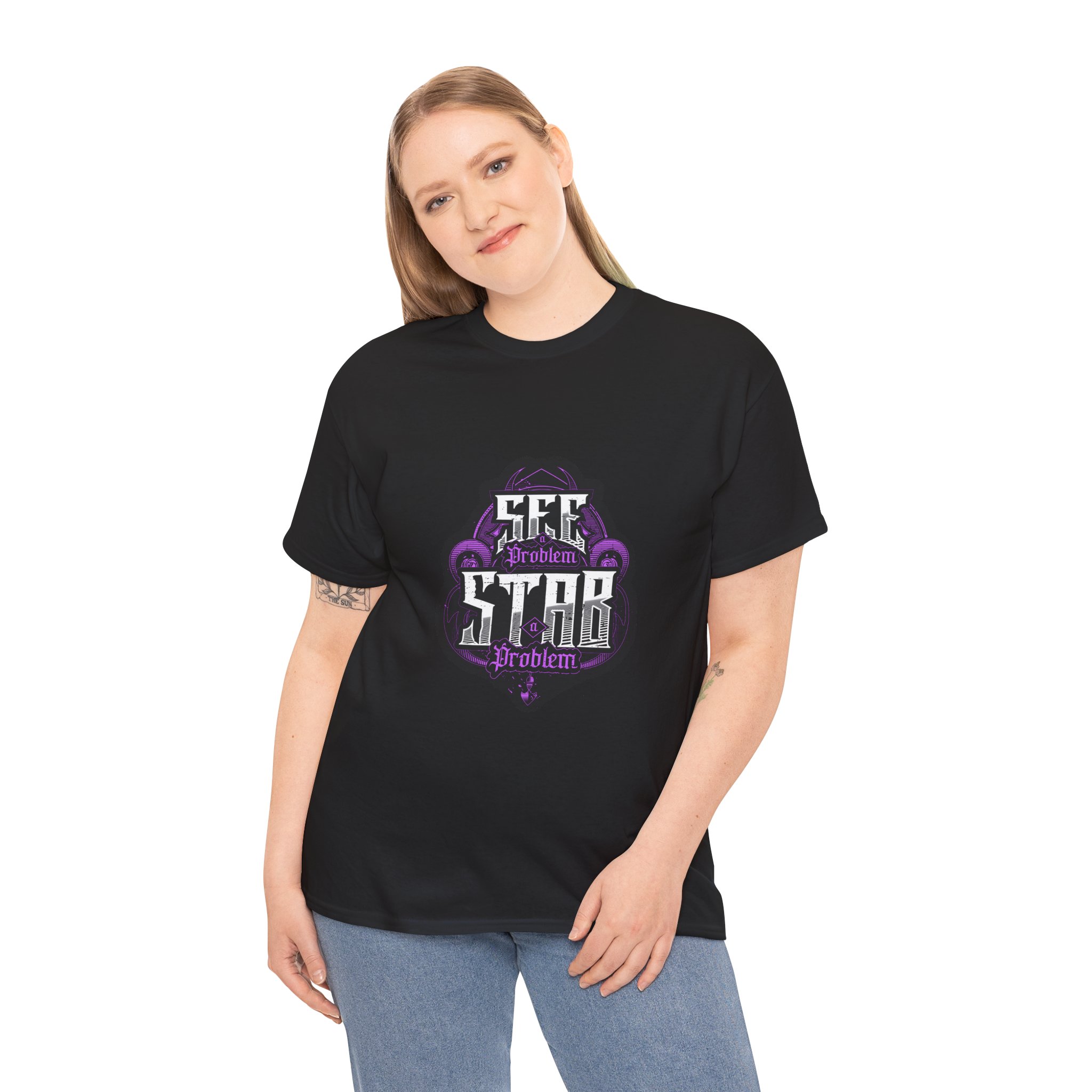 See A Problem Stab a Problem T-Shirt (Purple)