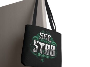 See a Problem Stab a Problem Tote Bag (Green)