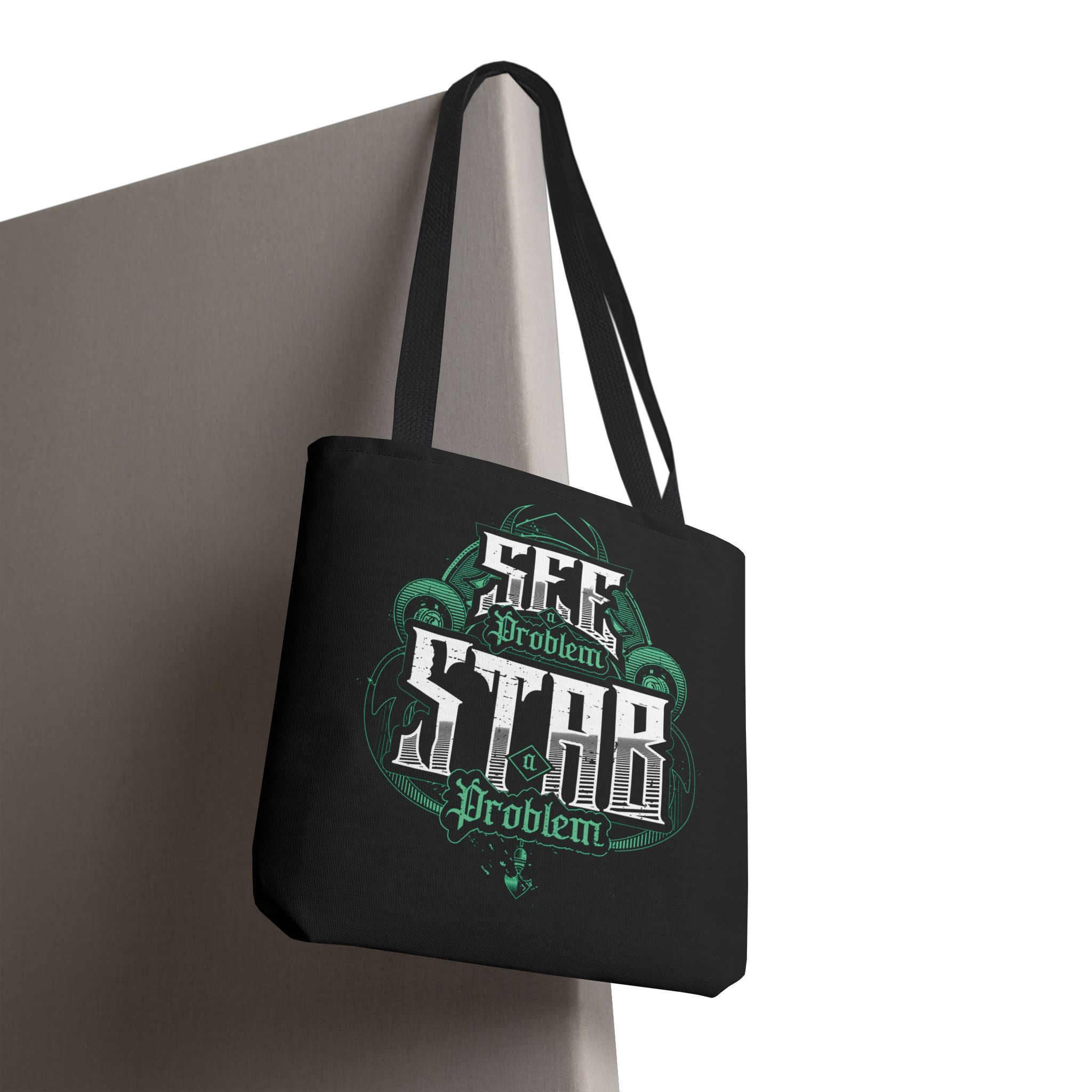 See a Problem Stab a Problem Tote Bag (Green)