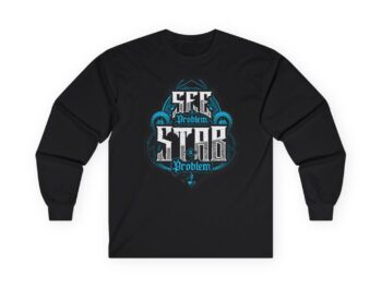 See a Problem Stab a Problem Long Sleeve T-Shirt (Blue)