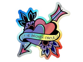 The Broken Circle Logo Holographic Die-cut Sticker