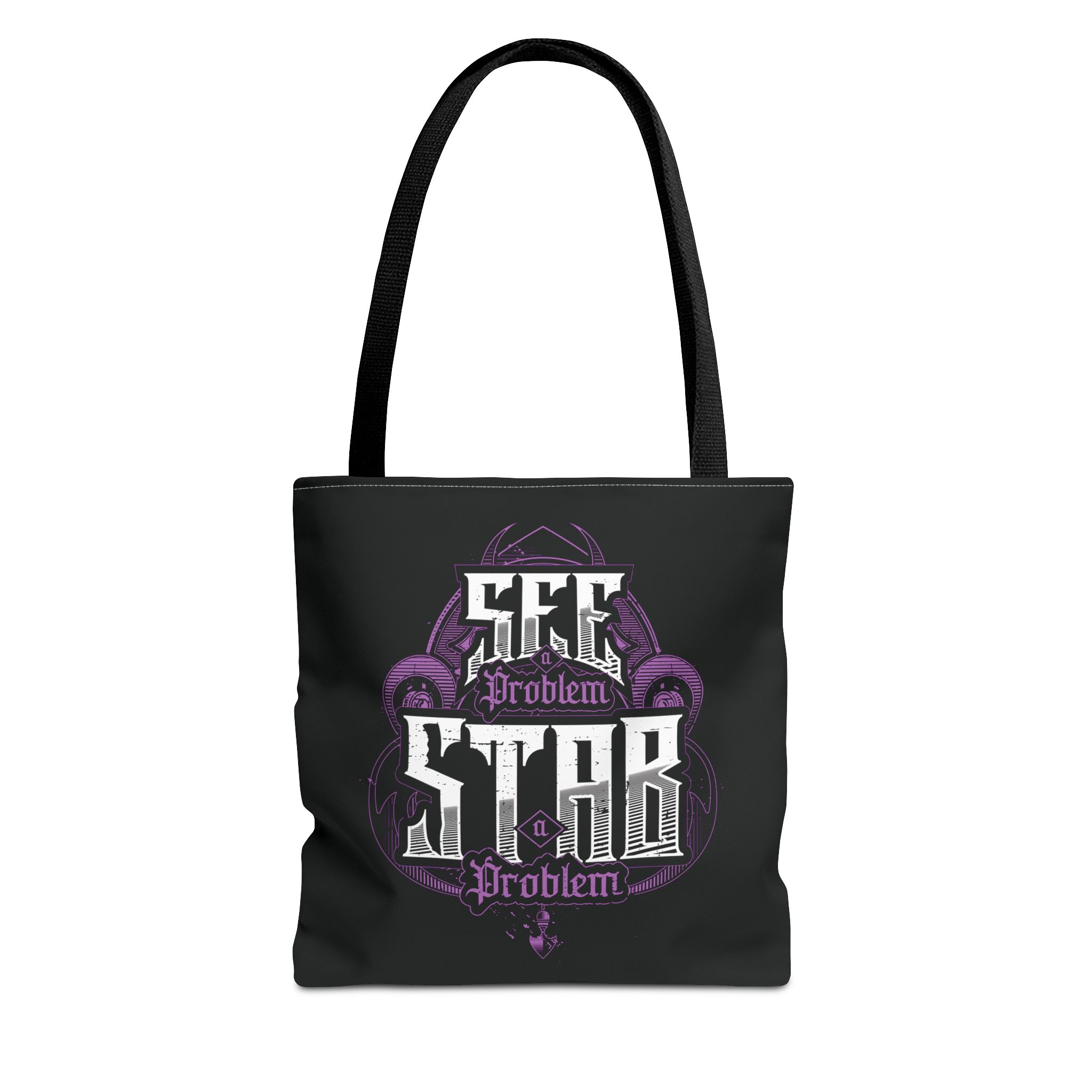 See a Problem Stab a Problem Tote Bag (Purple) - Image 2