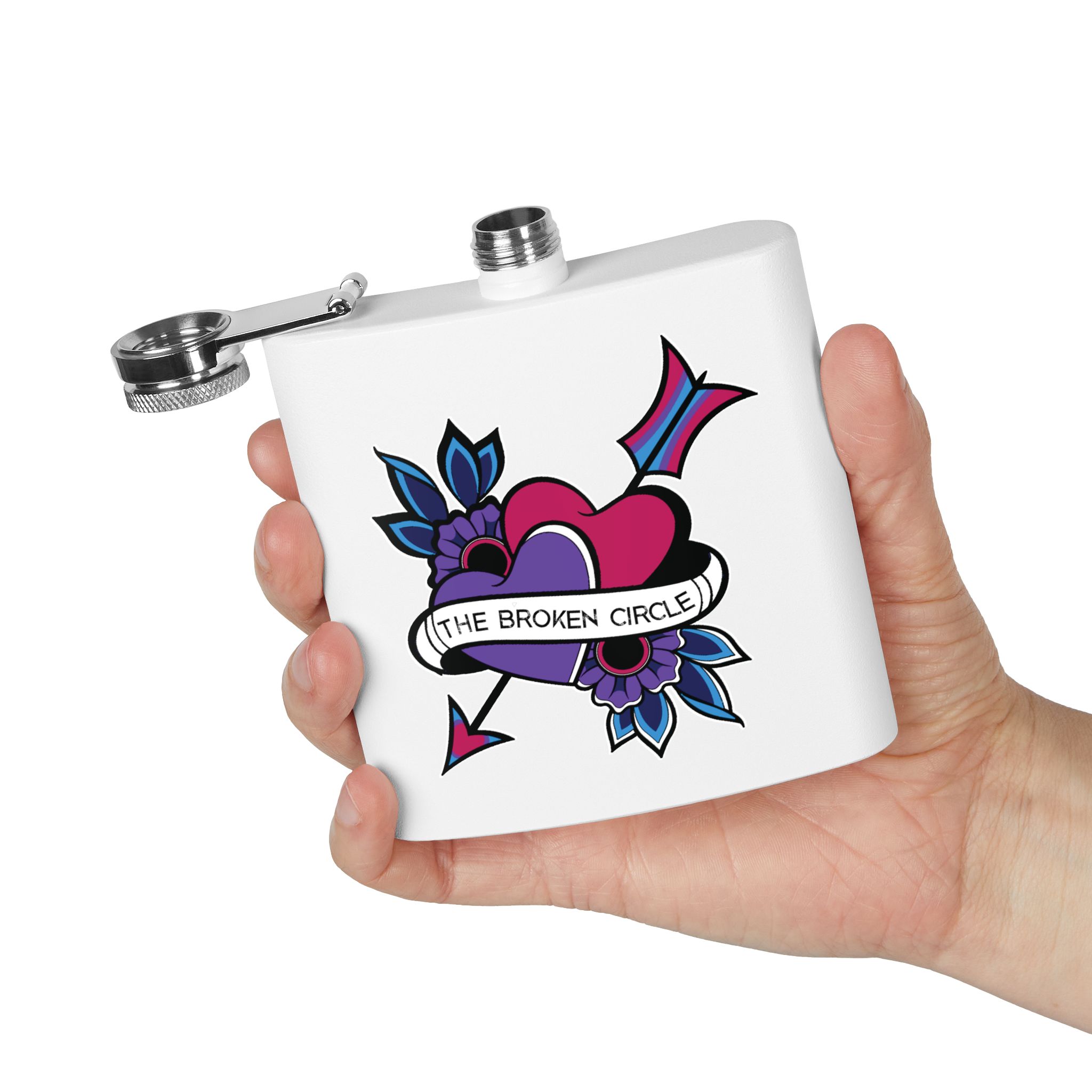 The Broken Circle Logo Flask - Image 4